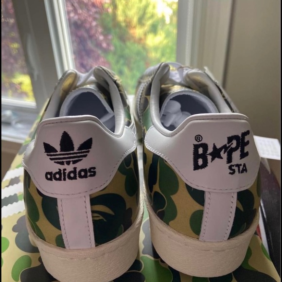 Bape X Adidas Superstar ABC Green Camo - Picture 2 of 4